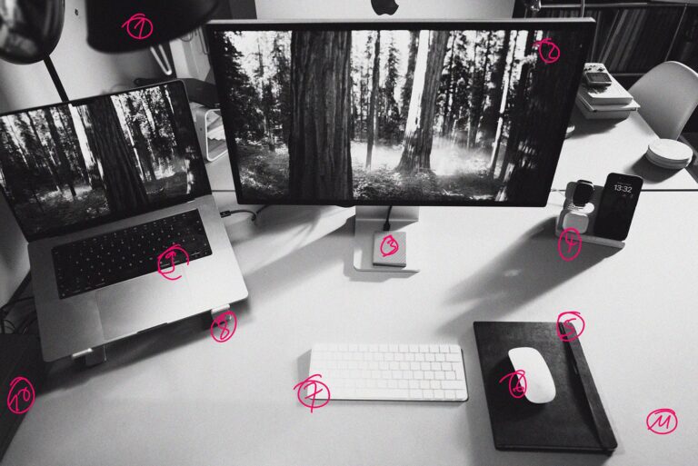 Mein Schreibtisch im Jahr 2024 Workstation
