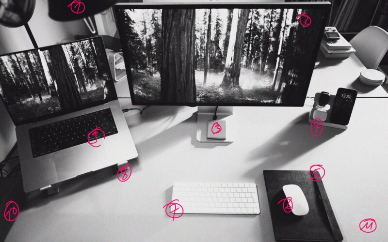 Mein Schreibtisch im Jahr 2024 Workstation